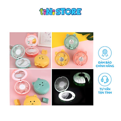 Đồ chơi quạt tròn có gương soi hình động vật (sạc USB) Value Toys - Mẫu ngẫu nhiên