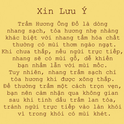 Nhang Trầm Hương 20cm, Loại Lan Tỏa, Ít Khói Phù Hợp Chung Cư, Trần Nhà Thấp