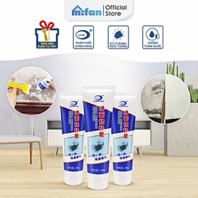 Keo Vá Tường Chống Thấm LKB 250gr - Trám Trét Vết Nứt Khe Hở Tường - Chống Mốc Ẩm Làm Sạch Tường - Mifan Hàng Chính Hãng