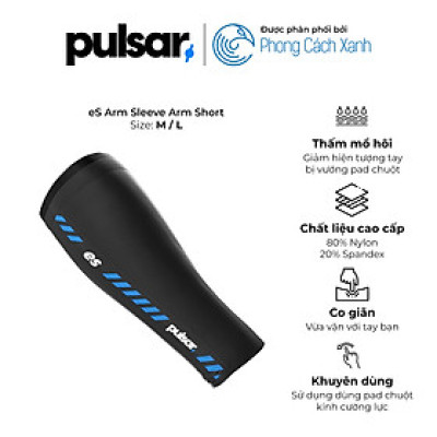 Bao tay chơi game Pulsar eS Arm Sleeve - Black - Hàng Chính Hãng