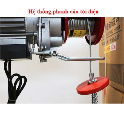 Tời Điện ABG PA1200 (600/1200kg) - Cáp Dài 40M - Thiết Bị Nâng Hạ Sử Dụng Điện Năng, Tính Linh Hoạt Cao, Công Suất Nâng, Kéo Lớn - Hàng Chính Hãng