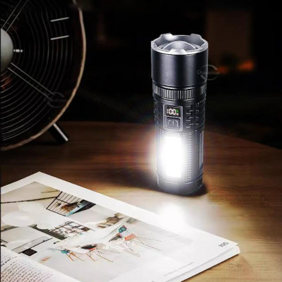 Đèn Pin Siêu Sáng LS-S56 Cầm Tay 4 Chế Độ Sáng Sạc Sạc Nhanh Type C Chiếu Sáng Khoảng Cách Lên Đến 2000m Tích Hợp Đèn COB Tích Hợp Làm Pin Dự Phòng