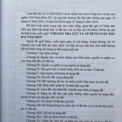 Chỉ Dẫn Tra Cứu Và Áp Dụng Luật Đất Đai Năm 2024