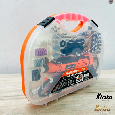 Bộ Máy Khoan Mài khuôn Khắc mini Đa Năng 211 chi tiết 6 tốc độ