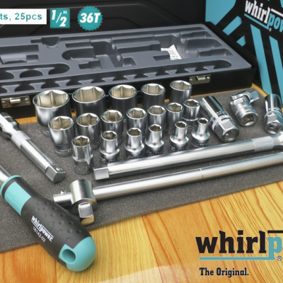 BỘ KHẨU 1/2" 25 CHI TIẾT WHIRLPOWER 1614-4925S