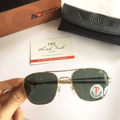 Kính râm Cơn Ao Tròng Thủy Tinh Fullbox phụ kiện Cao Cấp - Mắt Phân cực chống chói lóa