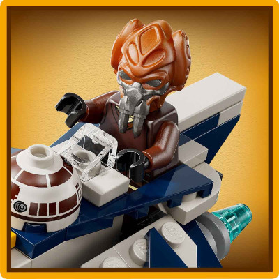 Đồ Chơi Lắp Ráp Chiến Đấu Cơ Jedi Của Plo Koon LEGO STAR WARS 75400 (89 chi tiết)