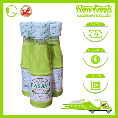 [GIAO NHANH HCM] Muối Ớt Xanh Dasavi Chấm Hải Sản hương vị cay nồng ngon miệng - Chai 260Gr