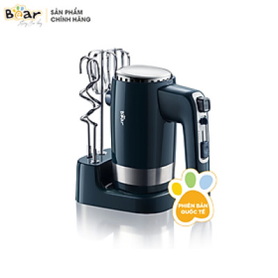 [Hàng Chính Hãng]Máy đánh trứng cầm tay Bear HM-B01V1 xanh cổ vịt. tích hợp 4 que đánh (2 que đánh trứng, 2 que nhồi bột),  công suất 300W 10 tốc độ