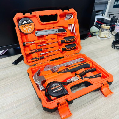 Bộ Dụng Cụ Sửa Chữa Đa Năng 18 Món – Có Búa, Kìm, Tua Vít, Thước, Dao, Mỏ Lết, Lục Giác, Băng Keo