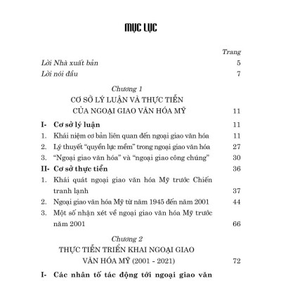 Ngoại giao văn hóa Mỹ trong hai thập niên đầu thế kỷ XXI (bản in 2024)