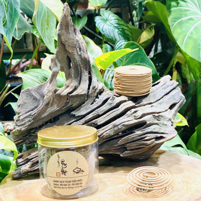 Nhang Vòng Trầm Hương 4 Giờ, Loại Lan Tỏa, Nhang Sạch Thuần Thiên Nhiên