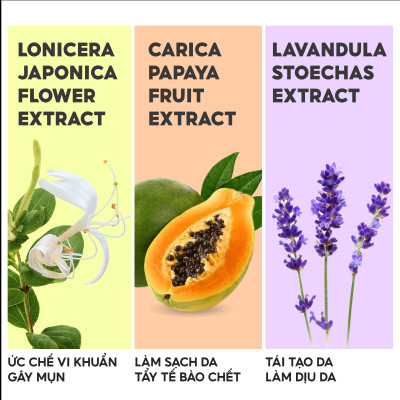 Combo sạch sâu Lalamos Nước tẩy trang 280ml + Sữa rửa mặt 280ml + Toner Kim Ngân Hoa 250ml