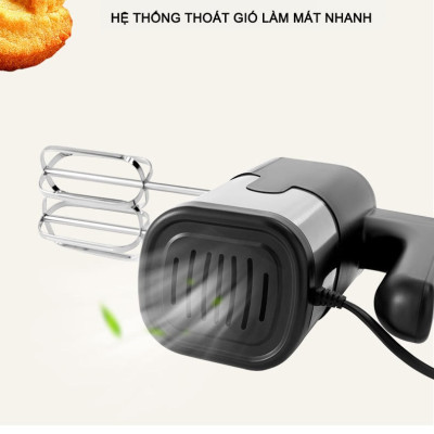 Máy Đánh Trứng Sokany SK-6621 Công Suất 800W, 5 Cấp Độ - Tặng 4 Que Đánh Trứng, Làm Bánh Inox 304 - HÀNG CHÍNH HÃNG - DELIYA