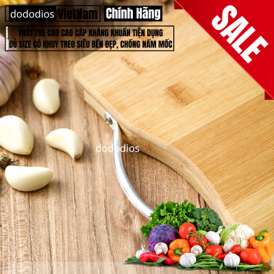 Thớt Tre Kháng Khuẩn Cao Cấp - Có Khuy Treo Chống Nấm Mốc Bền Đẹp Kháng Khuẩn Không Bị Mùn An Toàn Vệ Sinh - Chính hãng dododios