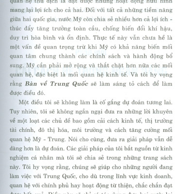 BÀN VỀ TRUNG QUỐC - Tiết Lộ Của Người Trong Cuộc Về Siêu Cường Kinh Tế Mới (Sách tham khảo) (Xuât bản lần thứ hai) - Năm 2022