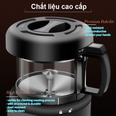Máy rang hạt cà phê công nghệ gia nhiệt không khí . Thương hiệu Mỹ cao cấp Cafemasy CCR-305D. HÀNG CHÍNH HÃNG