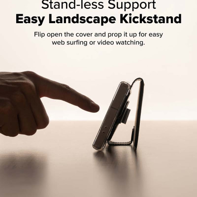 Ví từ tính RINGKE Folio Grip Wallet Magnetic cho S25 Ultra/S24 Ultra - Hàng Chính Hãng