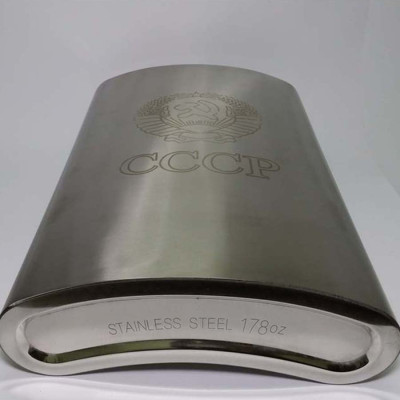 Bình Đựng Rượu INOX CCCP Cao Cấp 0,5L - 1L - 2L - 3,5L - 5L Tặng Bao Da