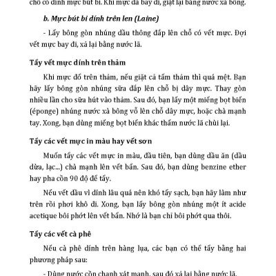 Cuộc Sống Gia Đình, Những Điều Nên Tránh