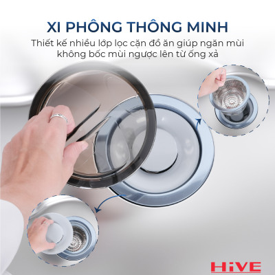 KỆ BỒN RỬA CHÉN INOX DJUS850