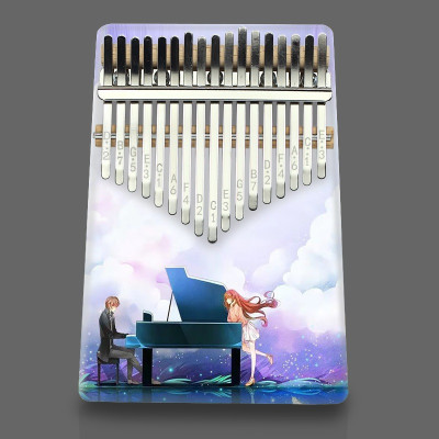 Đàn Kalimba 17 Phím - Đàn Kalimba Thumbs Piano Sử Dụng Ngón Tay | Tặng kèm búa chỉnh, khăn lau, dán nốt phím
