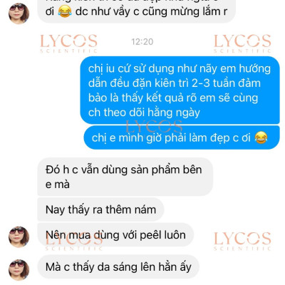 Combo Sáng Da Mờ Nám Lycos : Tinh chất Peel Da Lycos + Kem Nám Đêm Lycos - Xóa nhăn, nám tàn nhang