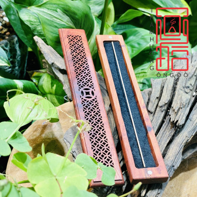 Hộp Gỗ Xông Nhang Trầm Hương Không Tăm