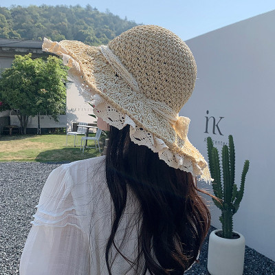 Mũ nón đi biển rộng vành chống nắng phối ren là sản phẩm hoàn hảo để bảo vệ da và tóc khỏi tác hại của tia UV dona2505211