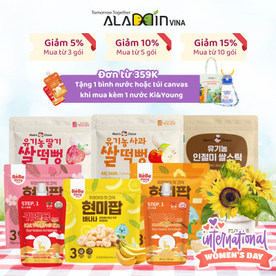 COMBO Bánh ăn dặm có vị và Gạc Hươu Non/Nước Nhung Hươu cao cấp KI&YOUNG cho bé trên 12 tháng tuổi - ALADDINVINA