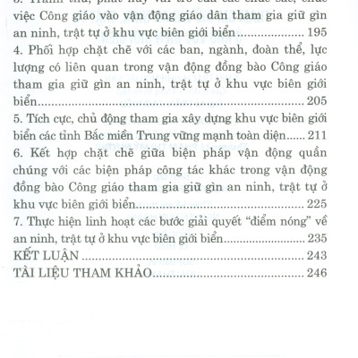 Công Tác Vận Động Đồng Bào Công Giáo Tham Gia Giữ Gìn An Ninh, Trật Tự Ở Khu Vực Biên Giới Biển