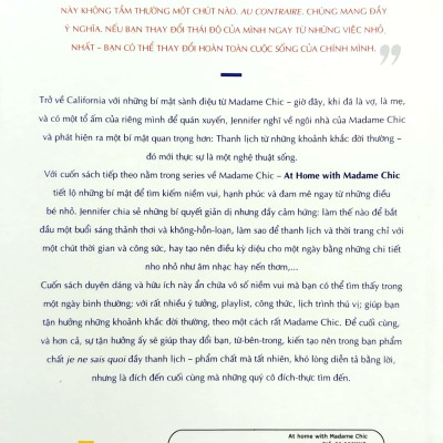 At Home With Madame Chic - Thanh Lịch Từ Những Khoảnh Khắc Đời Thường (Tái Bản 2022)