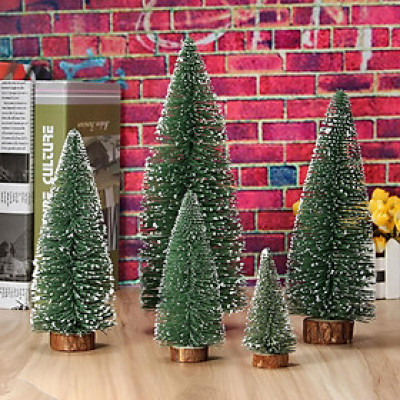 Bộ 3 cây thông mini 10 cm Christmass tree 2020 tặng dàn nháy nhỏ