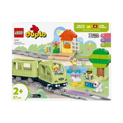 LEGO DUPLO 10427 Đồ Chơi Lắp Ráp Tàu Lửa Phiêu Lưu Tương Tác (57 chi tiết)