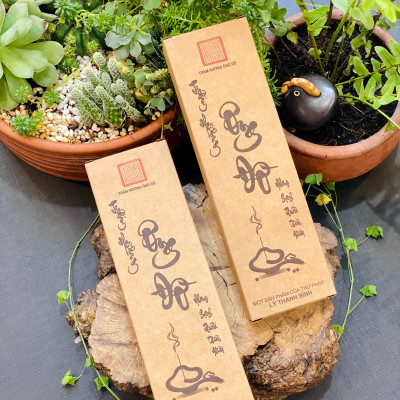 Nhang Trầm Hương 20cm, Loại Lan Tỏa, Ít Khói Phù Hợp Chung Cư, Trần Nhà Thấp