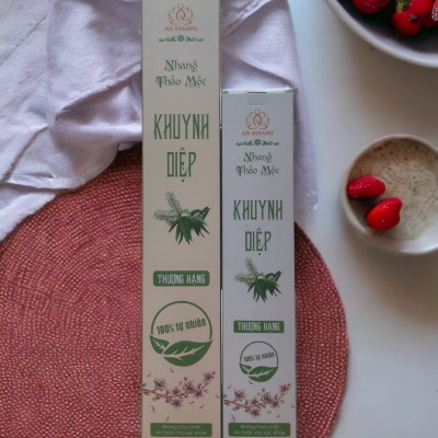 Hộp 100 nén nhang Khuynh Diệp dài 29cm- không sử dụng hóa chất, ít khói, mùi hương dịu nhẹ
