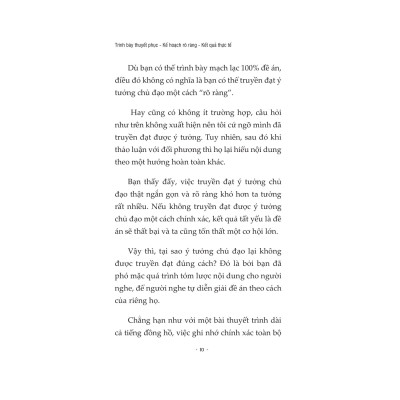 Trình Bày Thuyết Phục, Kế Hoạch Rõ Ràng, Kết Quả Thực Tế