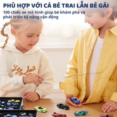 Đồ chơi xe ô tô mô hình cao cấp cho bé trai Mideer Mini Alloy Racing Cars