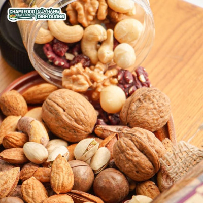 Hạt dinh dưỡng Mix Chami Food 5 Loại Siêu Hạt 500G (còn vỏ) Loại 1 Granola Ăn Kiêng Ngũ Cốc Giảm Cân Tốt Cho Eat Clean