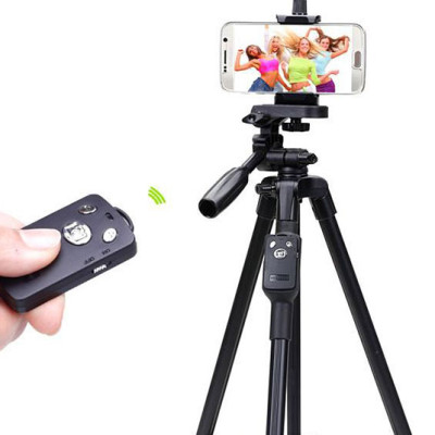 Combo Chân Máy Dùng Cho Điện Thoại Tripod Yunteng VCT-5208 - Hàng Nhập Khẩu