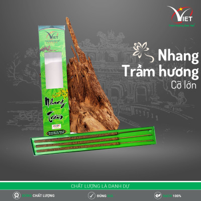 Nhang trầm hương Sao Việt - Loại 3 cây 4 tấc - cỡ lớn - Uy nghi hoành tráng - Dùng cho nghi lễ lớn