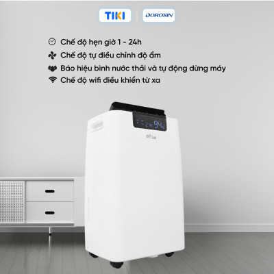 Máy hút ẩm gia dụng chính hãng Dorosin ER-650E (80m2)/Công suất hút ẩm 50lít/ngày/Cảm ứng điện tử thông minh