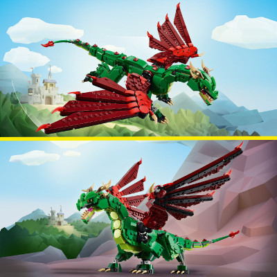 Đồ Chơi Lắp Ráp Rồng Trung Cổ LEGO CREATOR 31161 (715 chi tiết)