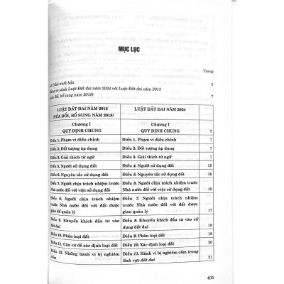 So sánh Luật Đất đai năm 2024 với Luật Đất đai năm 2013 (sửa đổi, bổ sung năm 2018)