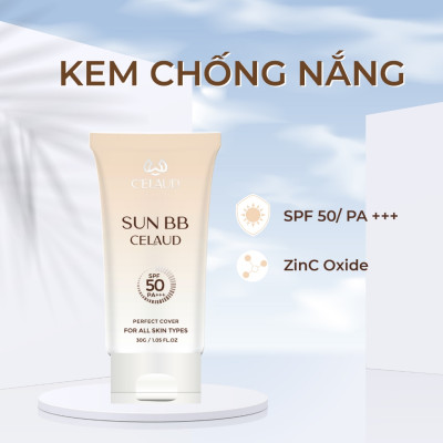 Combo sữa rửa mặt làm sạch sâu và kem chống nắng tối ưu cho da Celaud