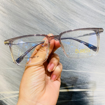 Gọng kính cận MC15022 chất liệu nhựa titan thời trang mắt kính OURESS nam nữ siêu nhẹ siêu bền