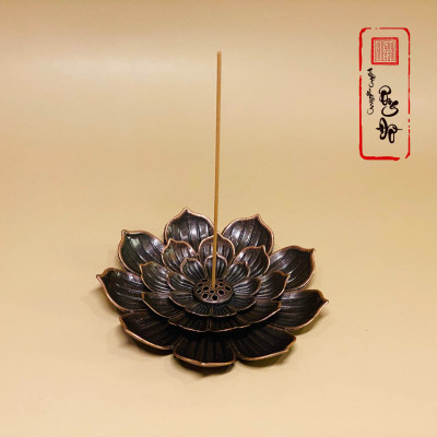 Đế Sen Cắm Nhang Không Tăm, Để Nhang Nụ, Nhang Vòng, Nhang Vân Mây Trầm Hương