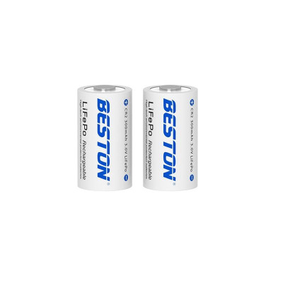 Pin sạc CR2 BESTON 300mAh dùng cho máy ảnh, camera, thiết bị đo, đèn pin, ống nhòm - Hàng chính hãng