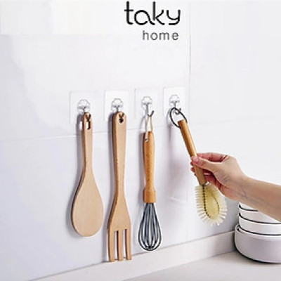 Combo 5 Móc Dính Tường Siêu Dính, Móc Dán Tường Chắc Chắn, Móc Treo Gắn Tường, Móc Treo Đồ Dùng Gia Đình. TakyHome 2213set5