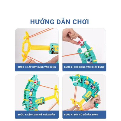 Đồ Chơi Bắn Cung Bằng Bóng Dính  Đồ Chơi Vận Động Thể Thao Cho Bé - Giao ngẫu nhiên